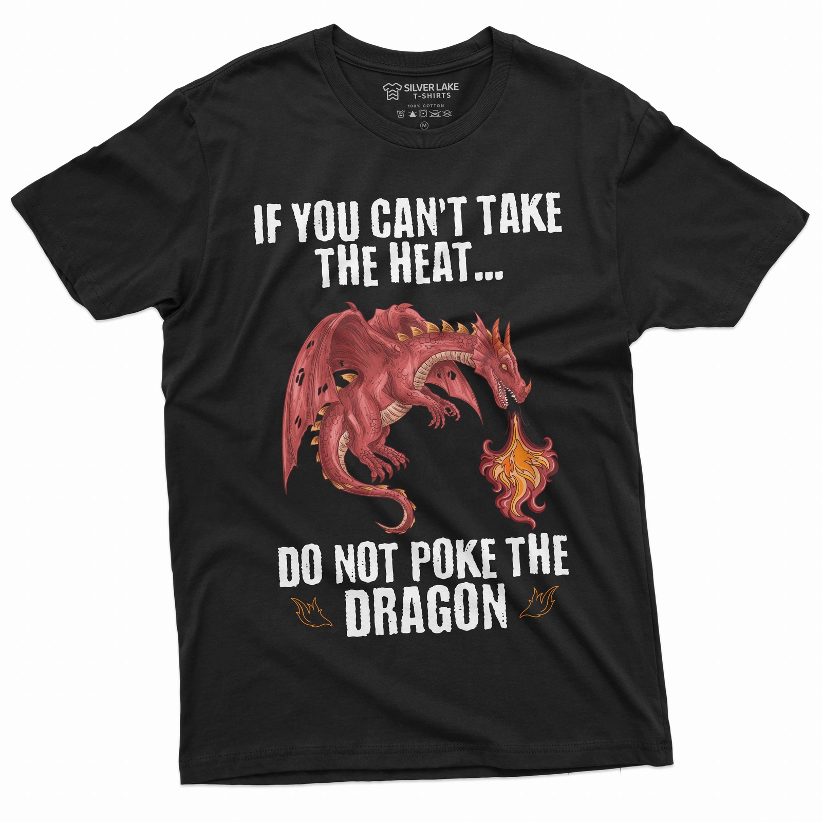 Men’s Funny Poke dragon T-shirt Funny Birthday Gift Tee Dragon Shirt For Him