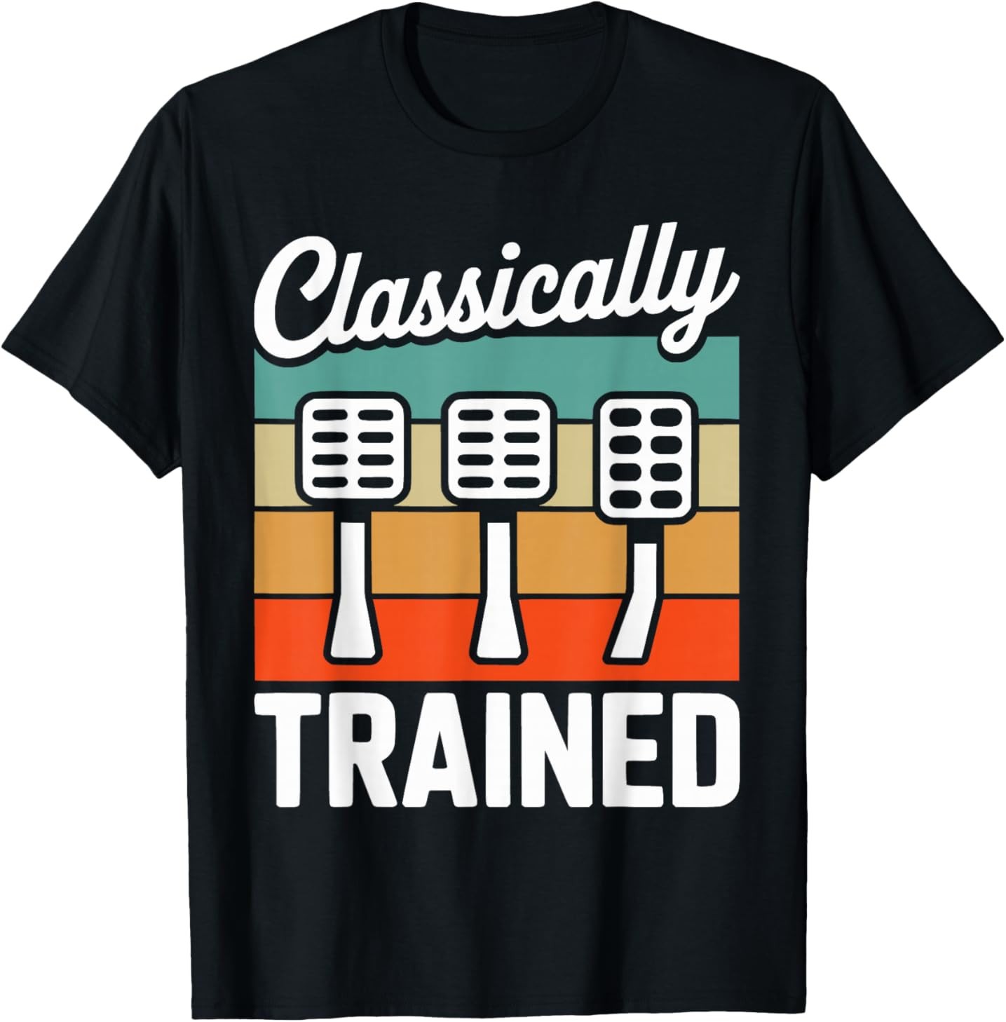Classically Trained Manual Car with Pedals Driving Vintage T-Shirt