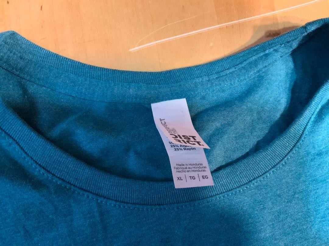 District Mens Size XL Green Short Sleeve Crewneck T-Shirt