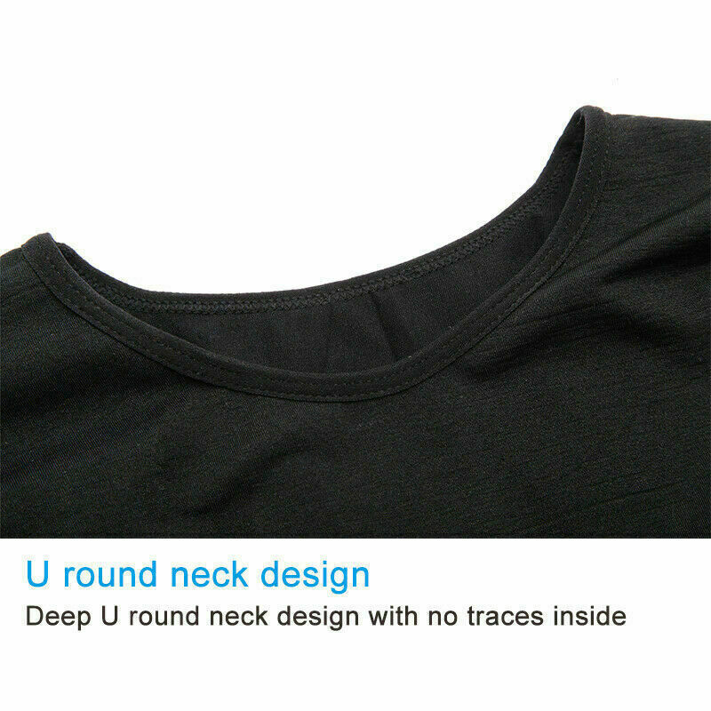 SecondSkin Men’s Compression T-Shirts Body Shaper Slimming Cooling Fitness Tops