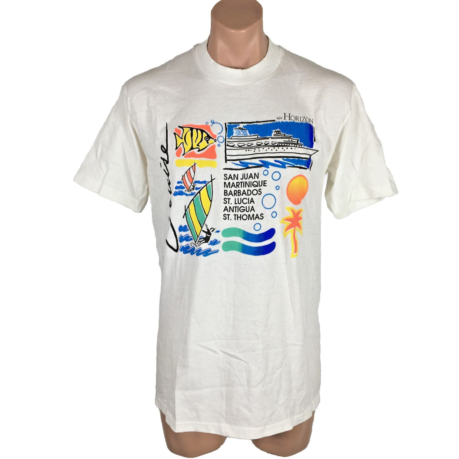 Vintage T-Shirt Adult Large Royal Caribbean Cruise Line Single Stitch Cruising