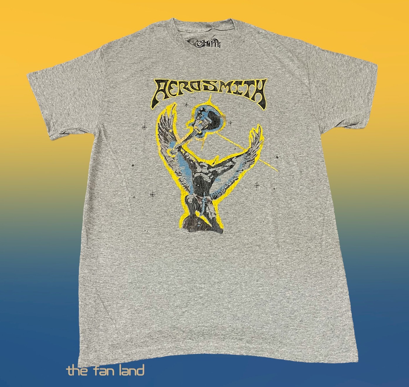 New Aerosmith Angel Gutiar Classic Vintage Mens T-Shirt