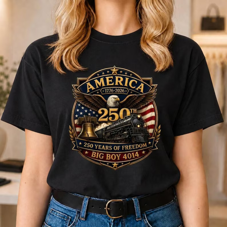 American Railroad Shirt Big Boy 4014 Train Heritage Celebration