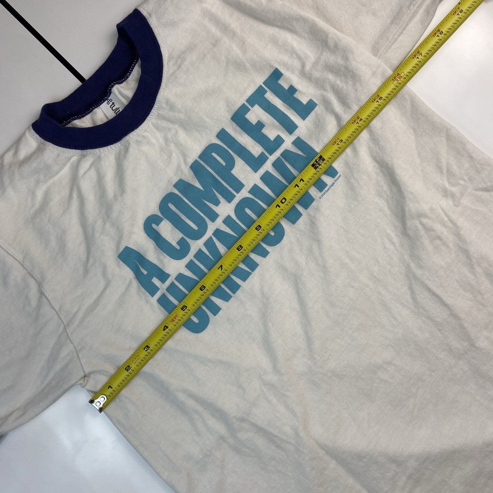 Bob Dylan Movie “A Complete Unknown” Promo Shirt Ringer Style T-Shirt Small