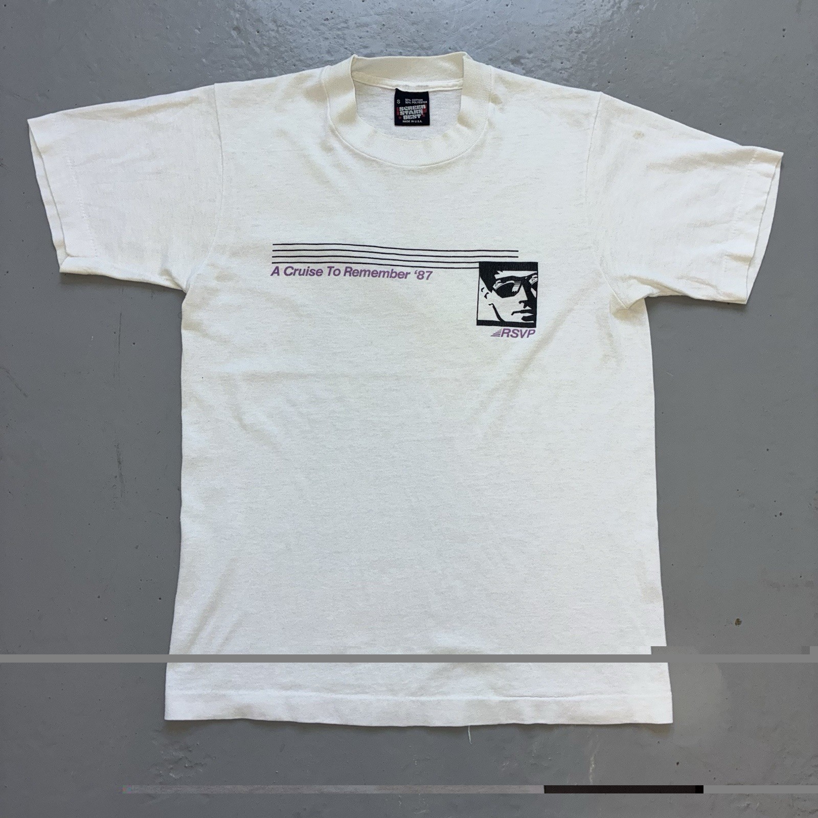 VTG First All-Gay Cruise To Remember T Shirt RSVP T Shirt Small LGBTQ 1987 80s
