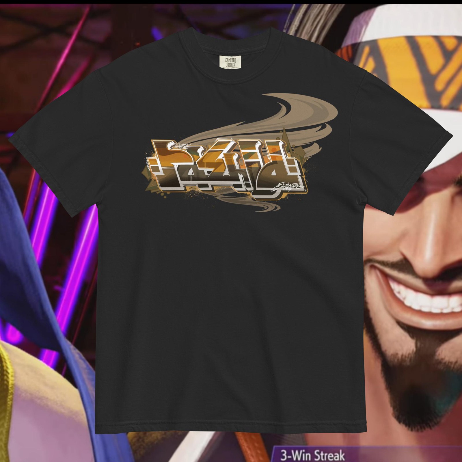 Street Fighter 6 Rashid Graffiti Heavyweight Shirt – Fiend NYC