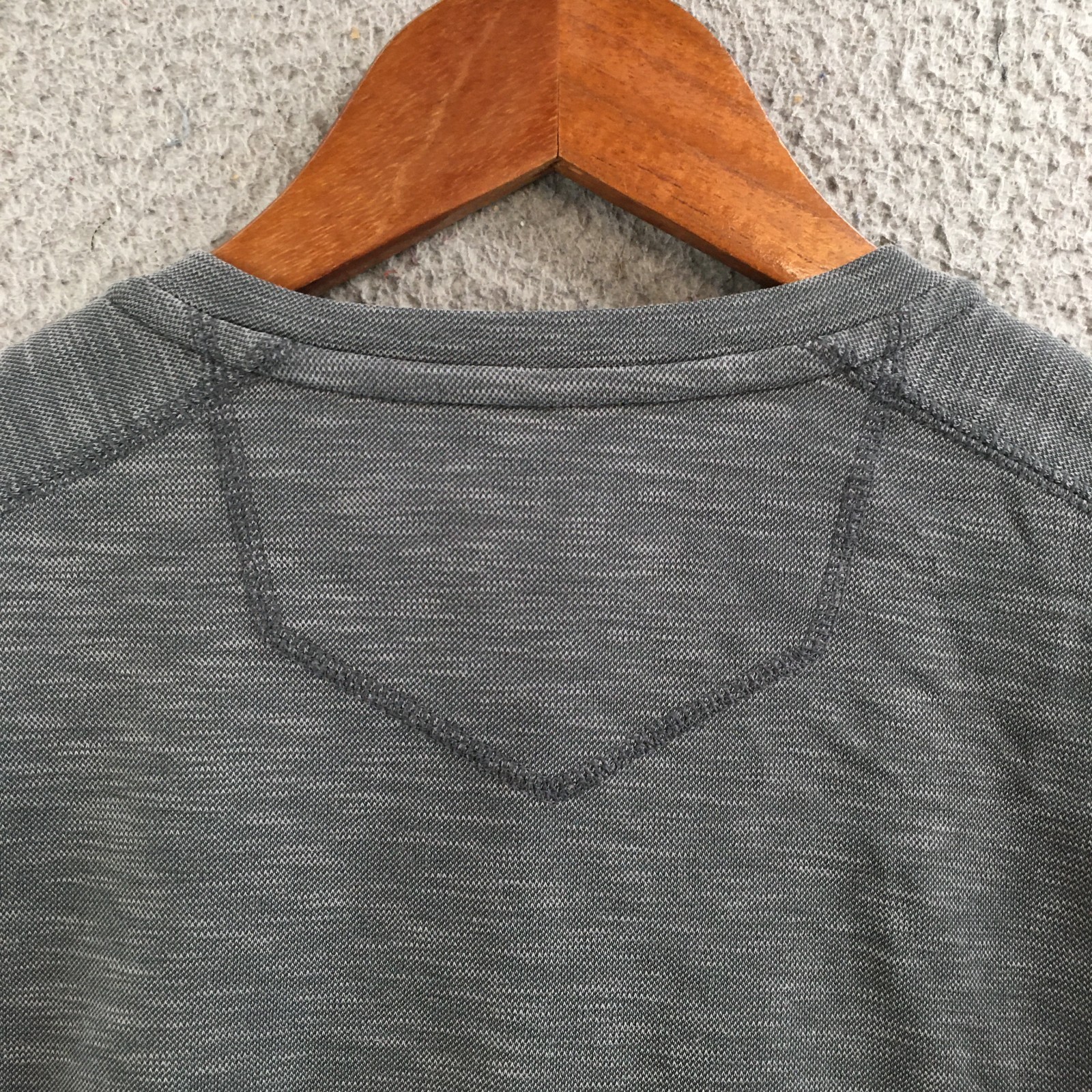 Eddie Bauer Button Up Henley Shirt Long Sleeve Mens S Active Fit Knitted Gray