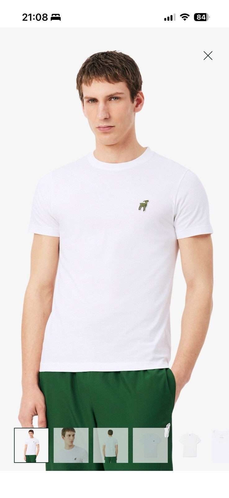 Lacoste x Novak Djokovic The GOAT White T-Shirt Size XL 6 🎾✅