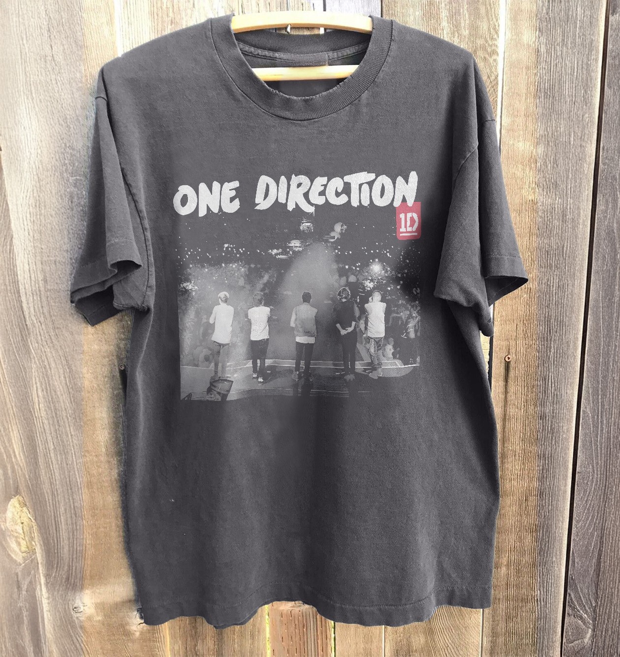 HOT! One Direction Midnight Memorie Unisex Charcoal Cotton T-shirt Size S-5XL