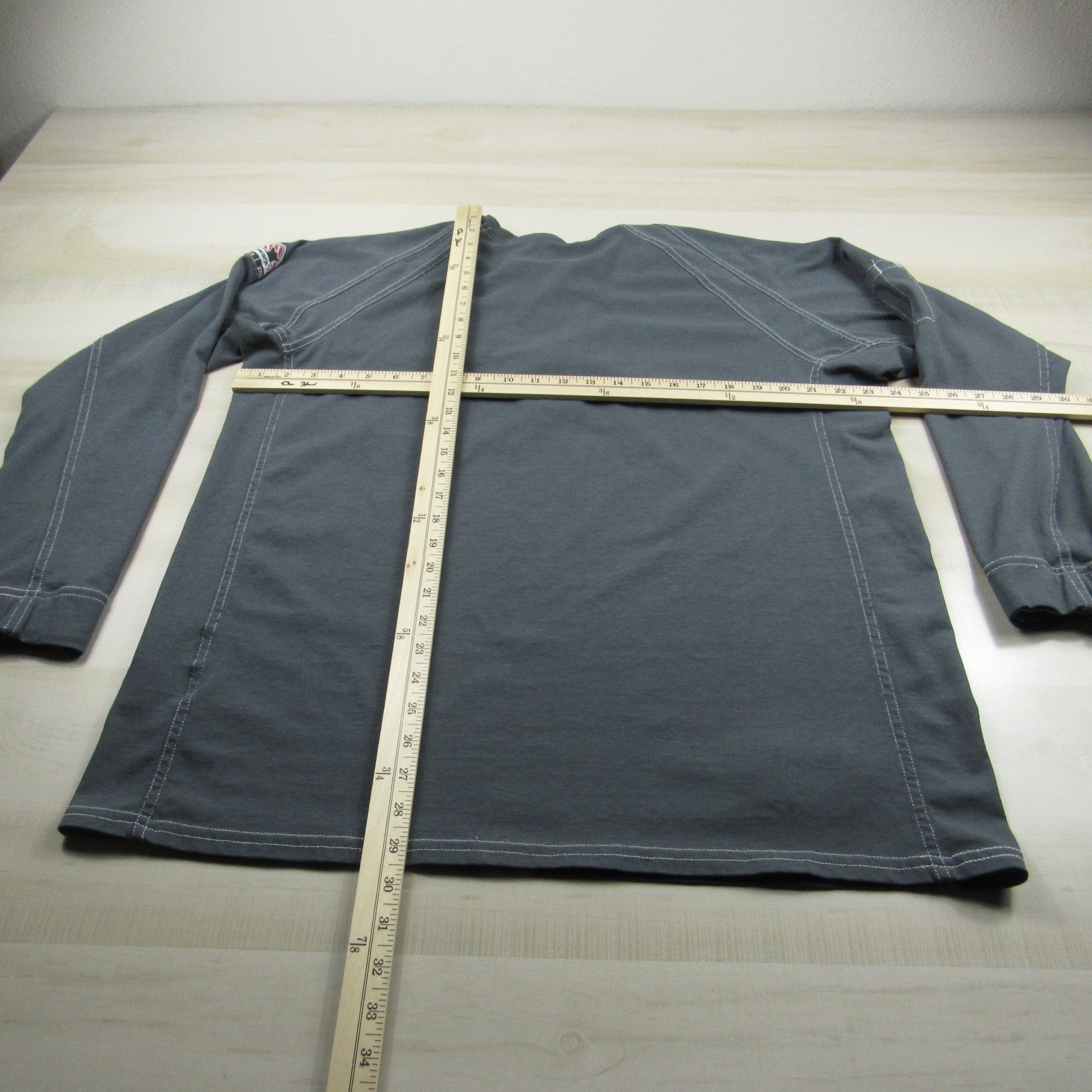 Bulwark Shirt Mens Large Gray Henley FR Fire Resistant IQ Westex Pocket Cat 2