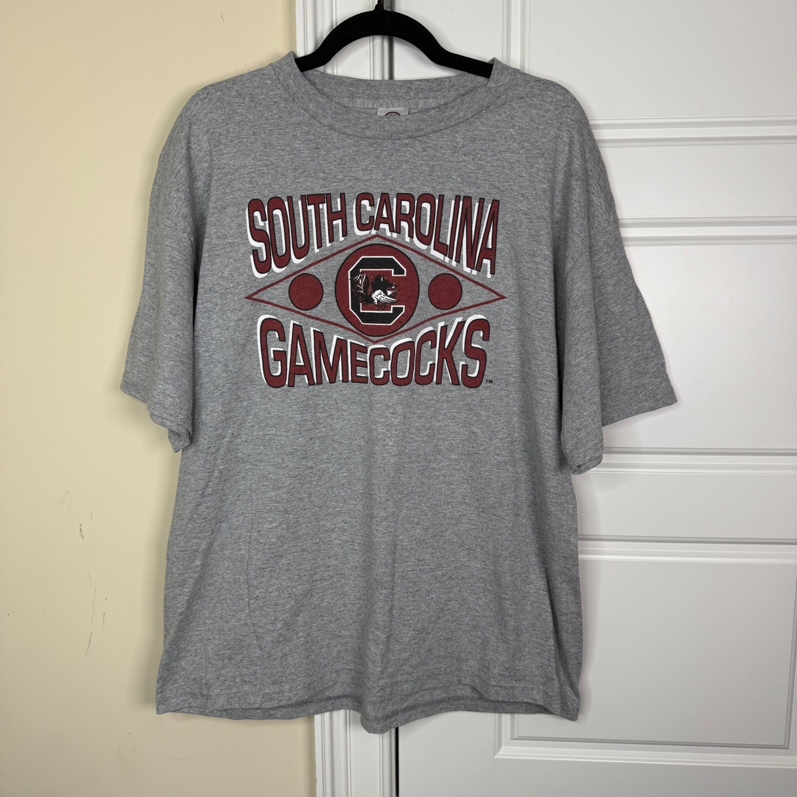 Vintage South Carolina Gamecocks T-Shirt Mens XL Grey NCAA Collegiate 90s Y2K
