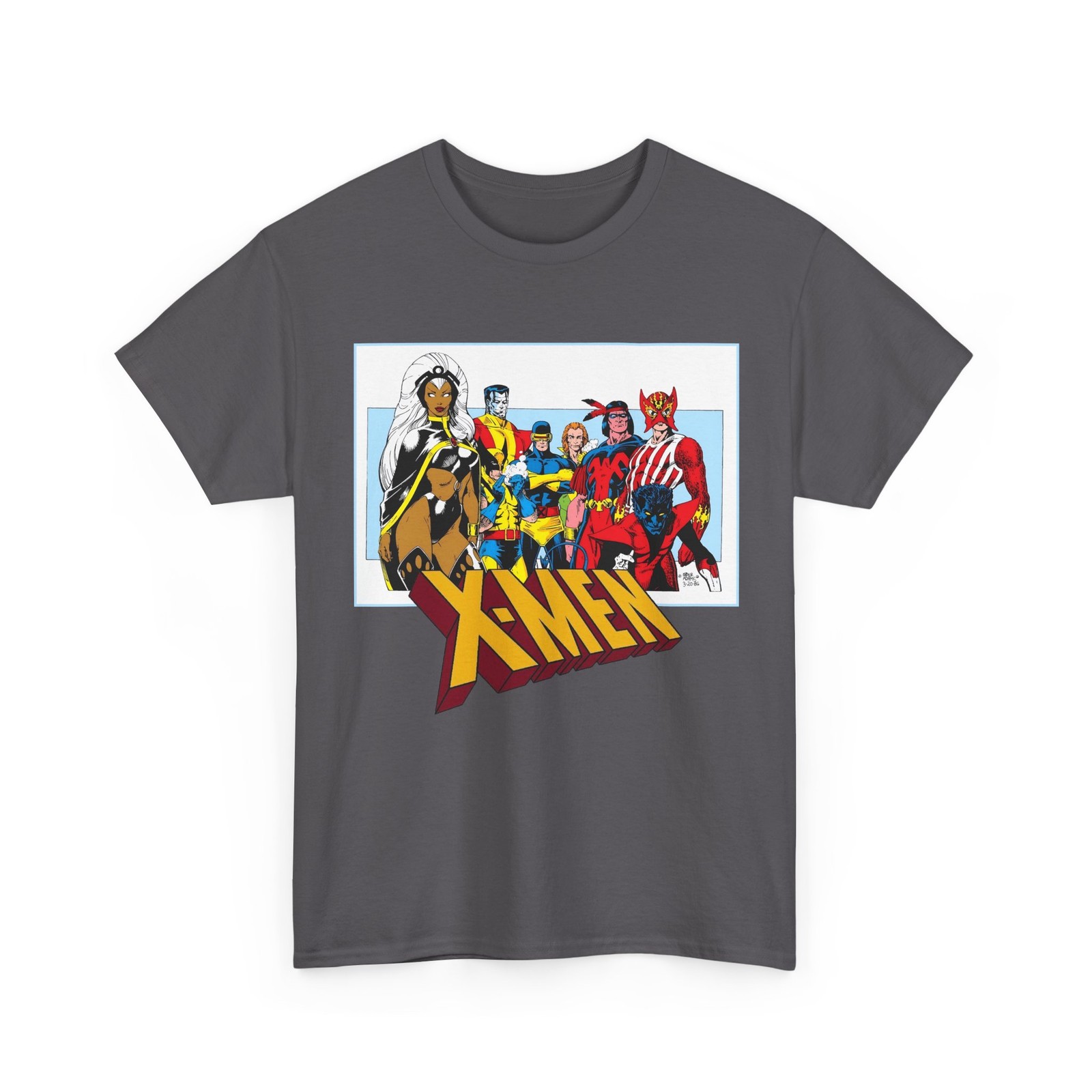 X-Men T-Shirt – Arthur Adams Art – Wolverine, Storm, Thunderbird – Marvel Comics