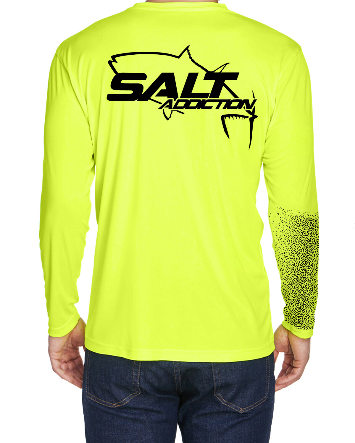 Salt Addiction t shirt long sleeve microfiber performance uv rated fishing