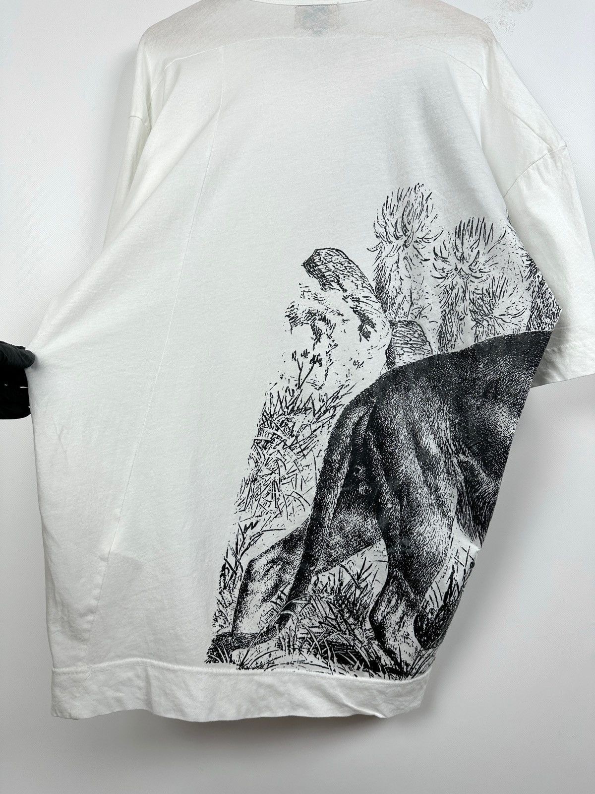 Vivienne Westwood Anglomania Graphic Lion Orb White T-Shirt Size OS