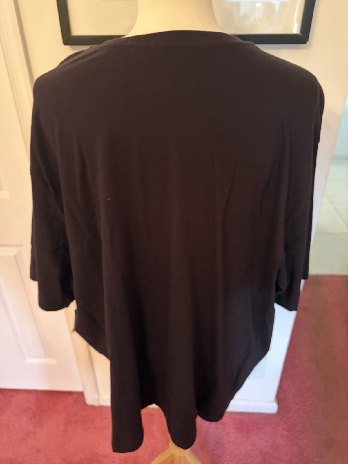 Basic Editions Big & Tall Men’s T-Shirt 4XL Black Crew Neck NWT 100% Cotton