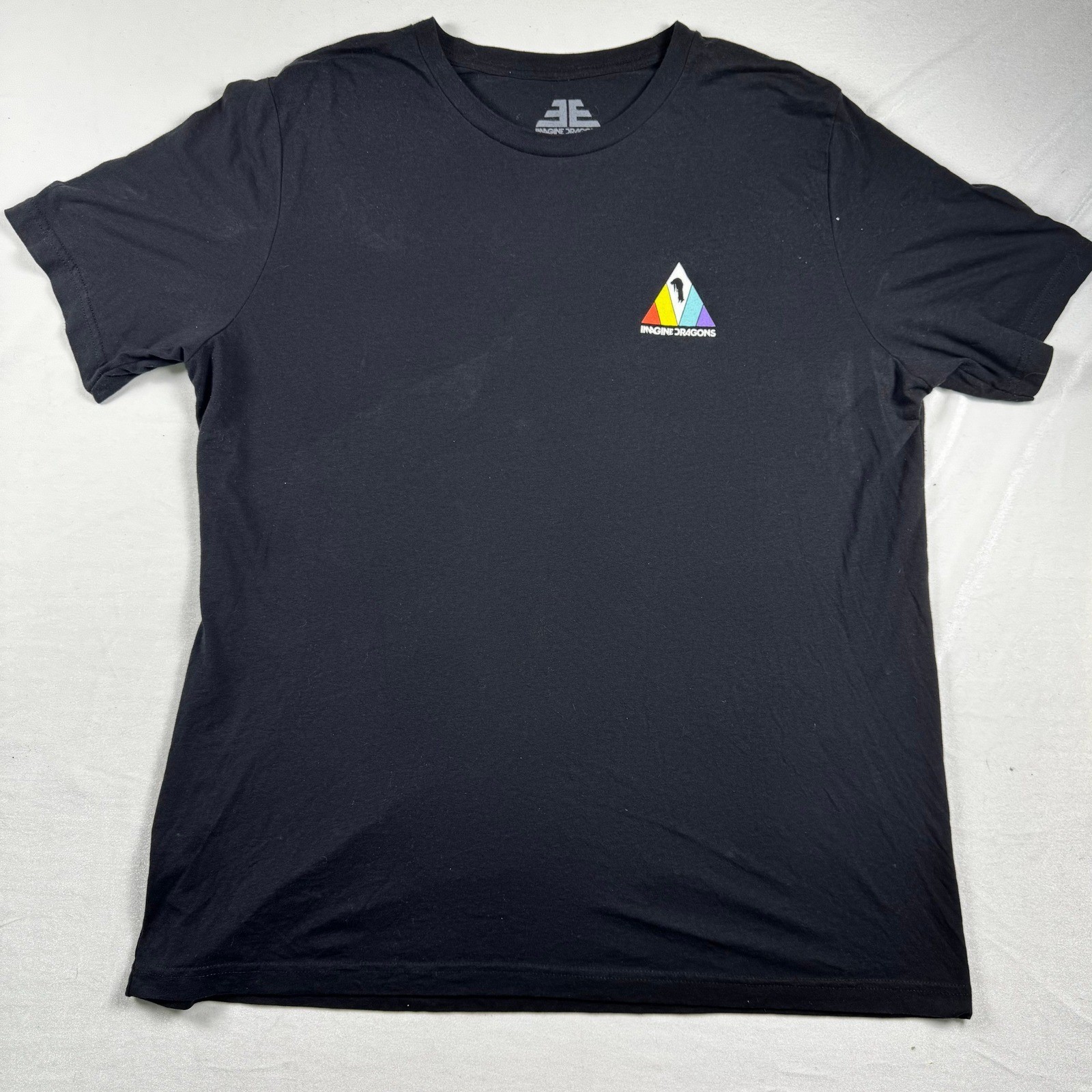 Imagine Dragons Evolve World Tour 2017 T-Shirt Mens 2XL Black Rainbow Prism Logo