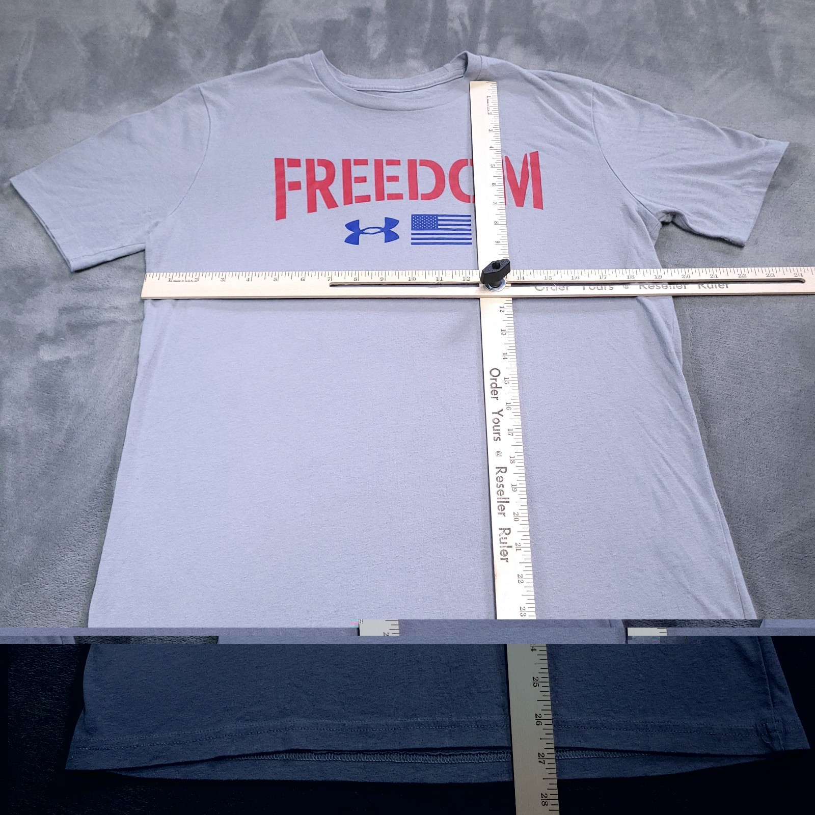 Under Armour Freedom USA Flag Logo Double Sided Size Medium Patriot
