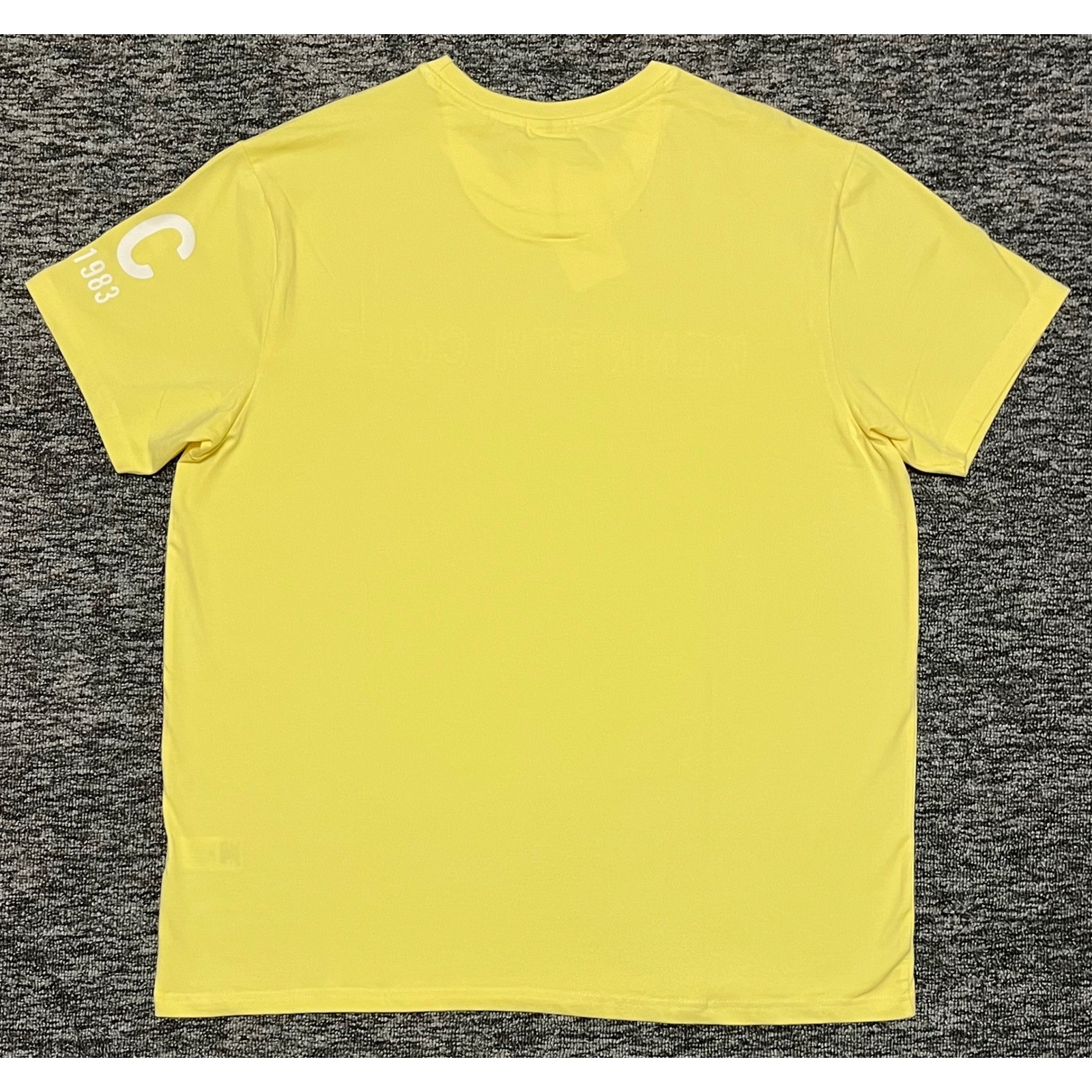Kenneth Cole New York Mens Yellow Graphic Logo T-Shirt KT9J32MWYA Size L NEW
