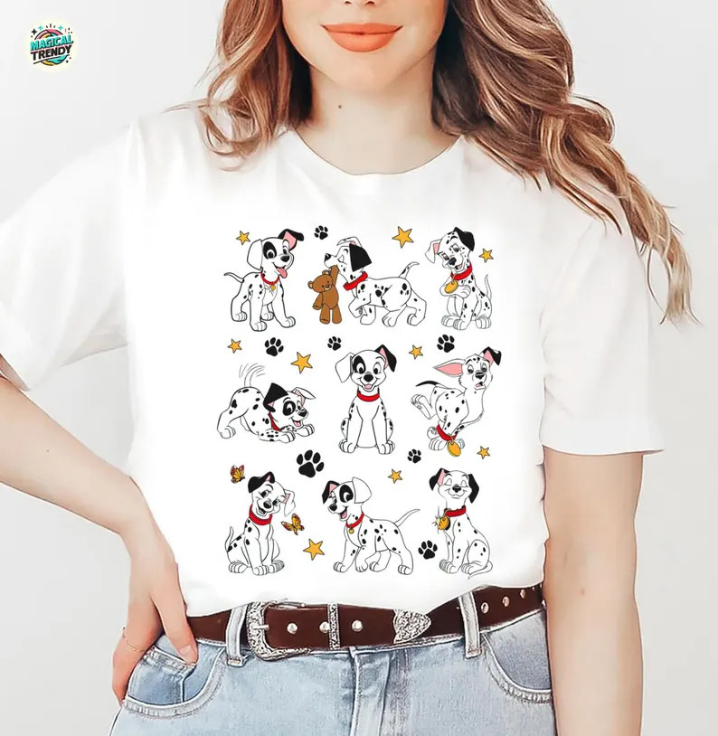 Disney 101 Dalmatians Cute T Shirt Unisex #3