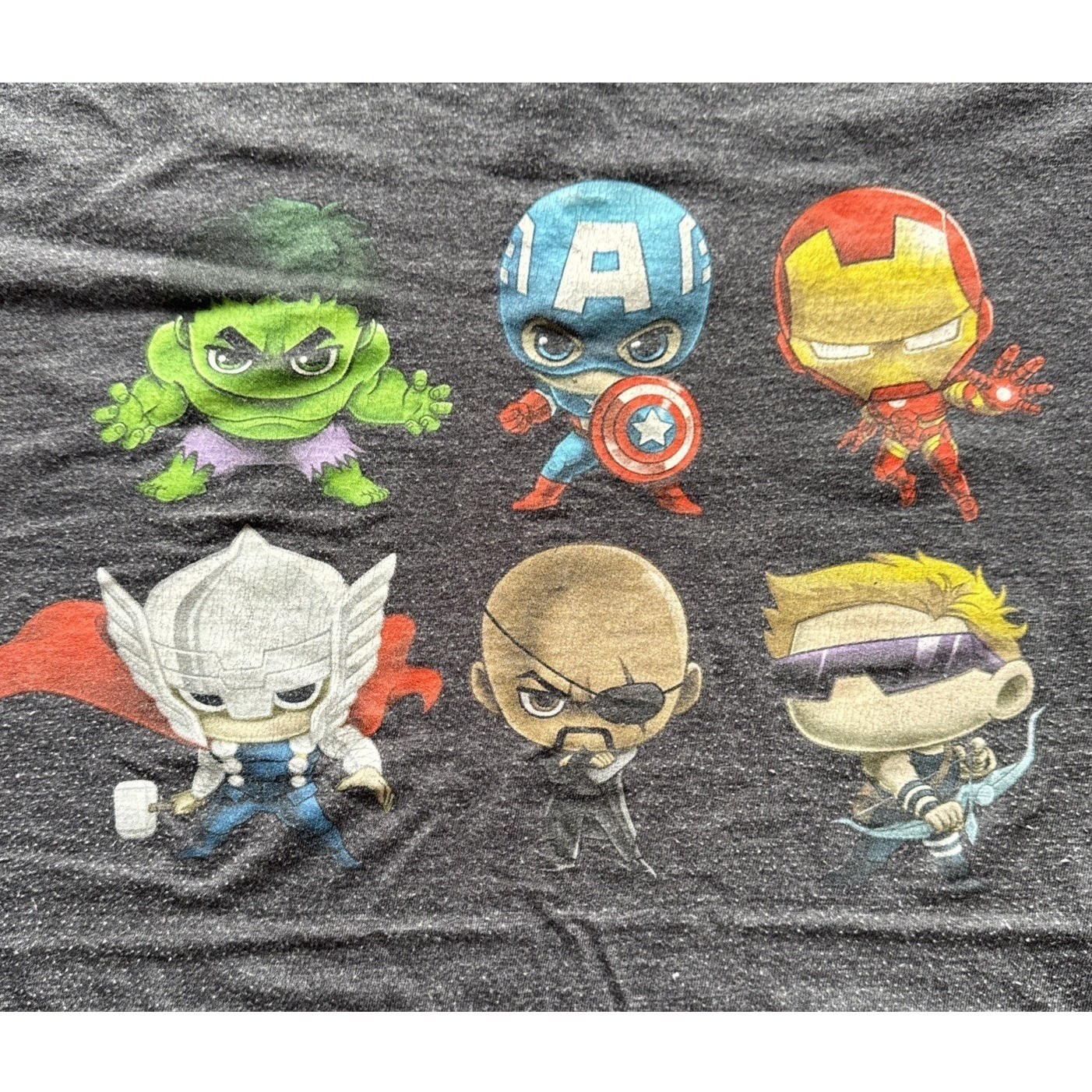 Marvel Unisex T-Shirt Dark Grey Size Large