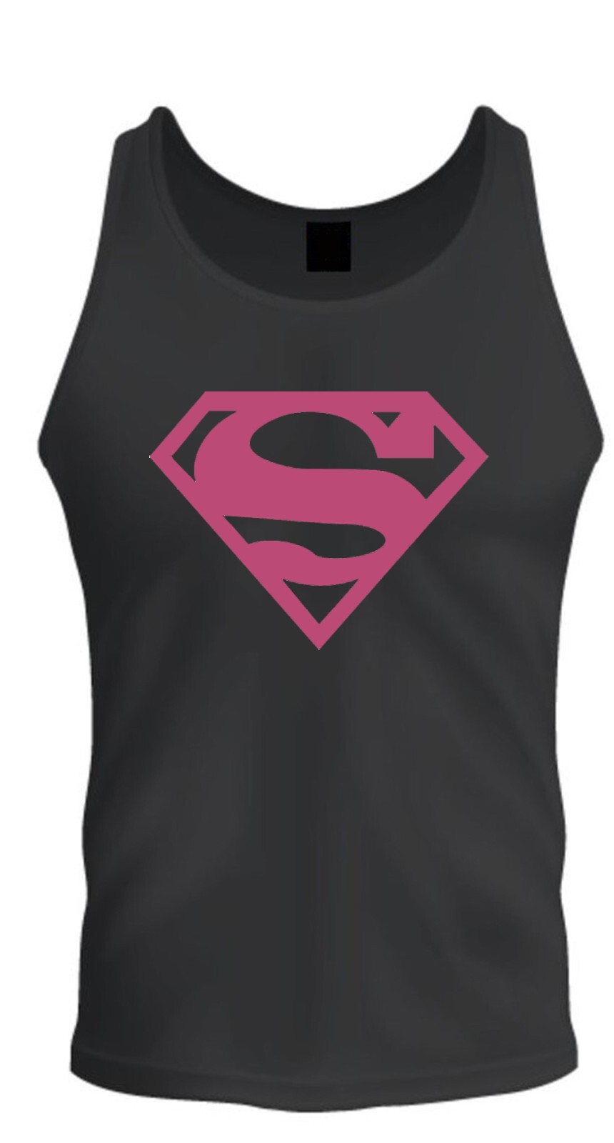 Superman Shirt Unisex T-shirt Tee Black T-Shirt Tee Tank Top