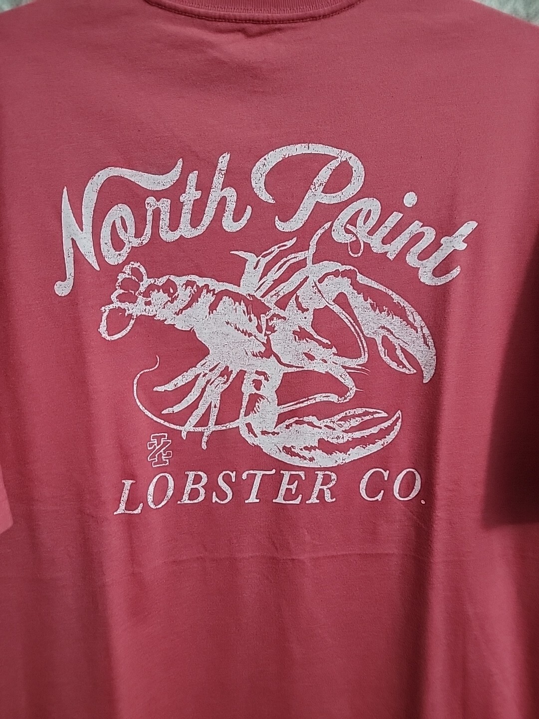IZOD Saltwater North Point Lobster Men’s Size LT T-shirt Heather Red Casual