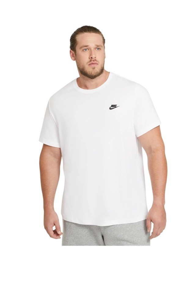 Nike Men’s NSW Club T-Shirt Short Sleeve Crew Neck White Size XL