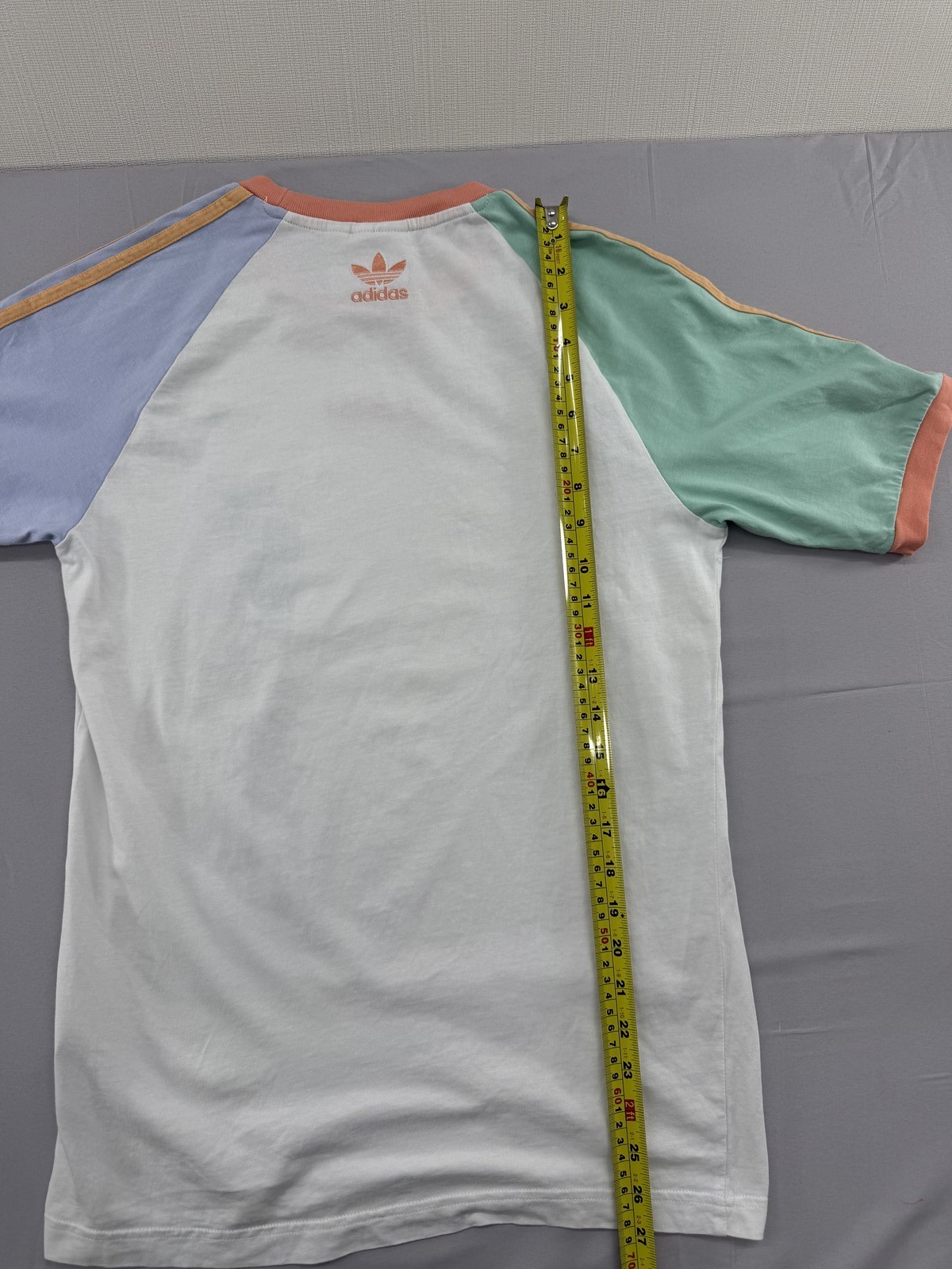 Adidas End Plastic Waste White Multi XS Short Sleeve T-Shirt Recycled