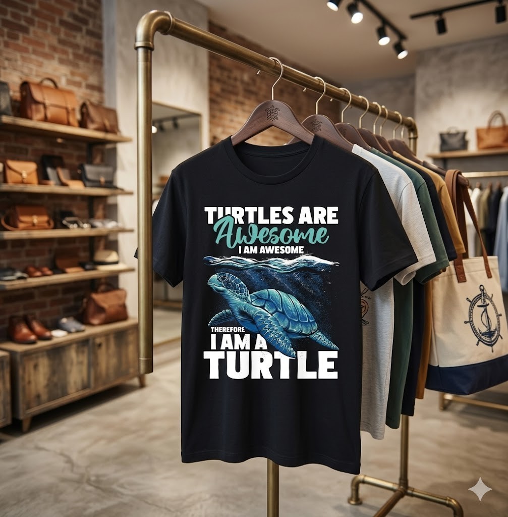 Turtles Are Awesome I Am Awesome – Wildlife Animal Lover T-Shirt – H070