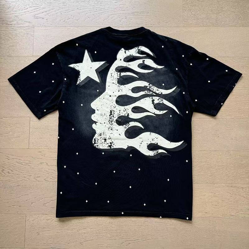 Hellstar loose retro pure cotton T-shirt men’s and women’s set