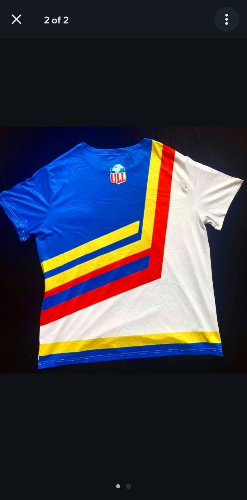 White Red Blue Multi Color RK Lightweight Tee Sz XL