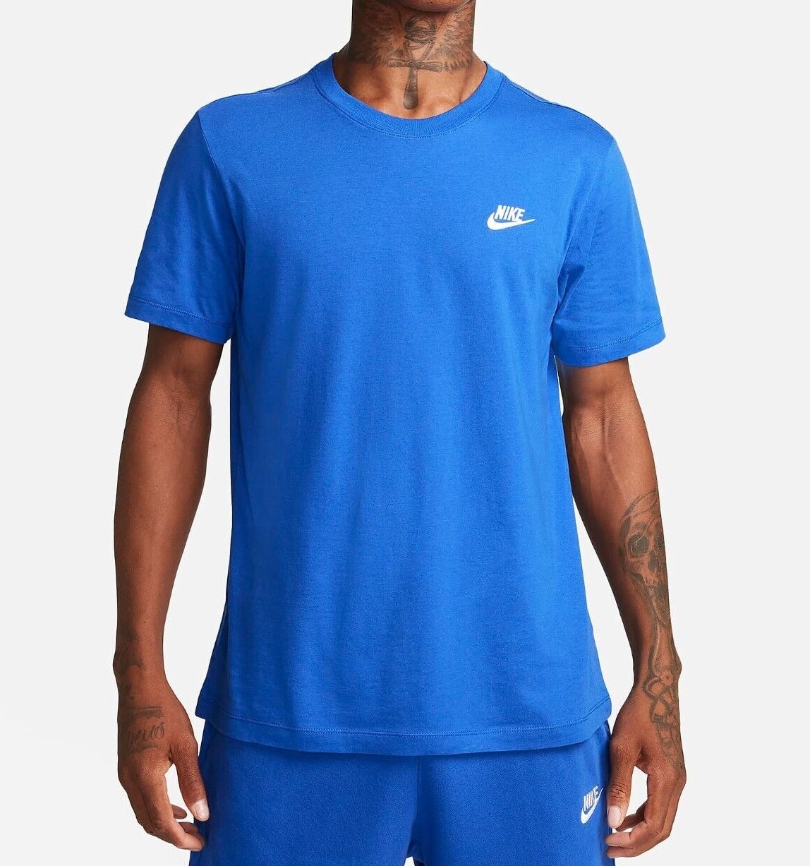 NWT Men’s Big & Tall NIKE Crew Neck Sportswear Training T-Shirt Royal Blue