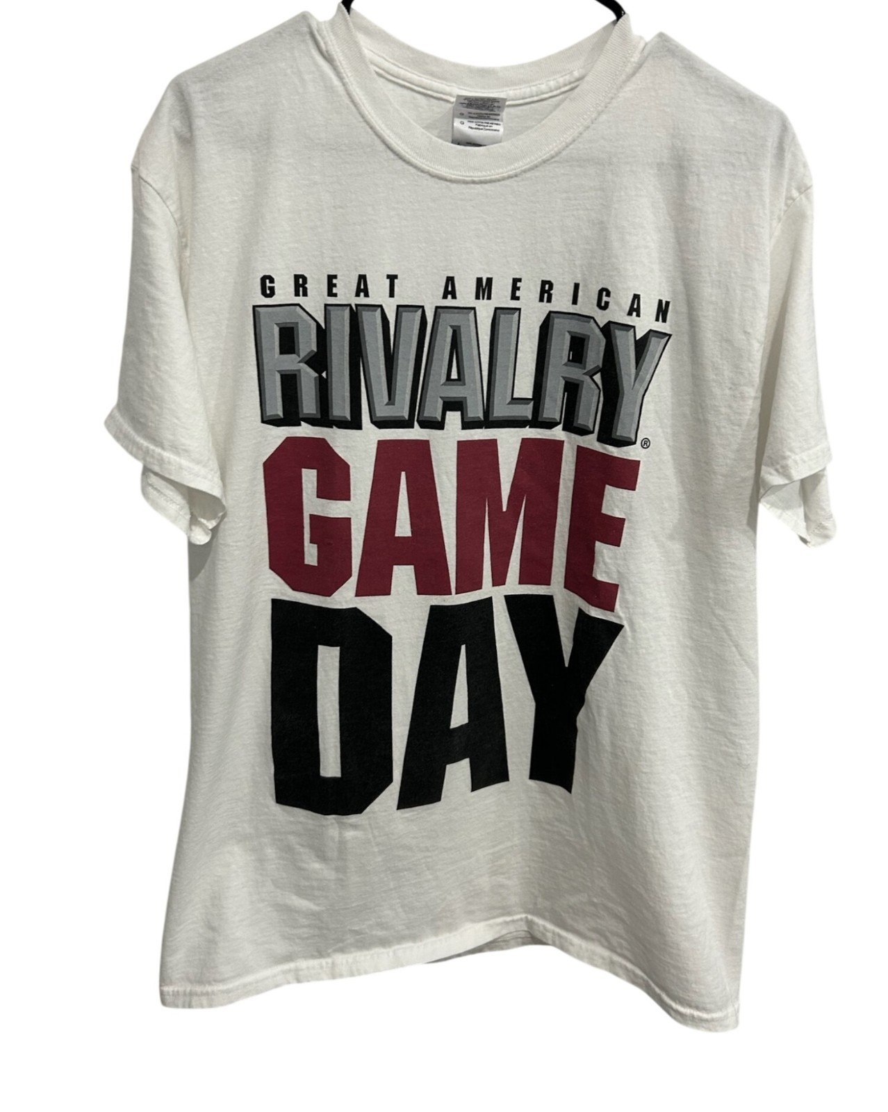 Gildan Great American Rivalry Game Day Ultra Cotton T-Shirt Size L White 2014
