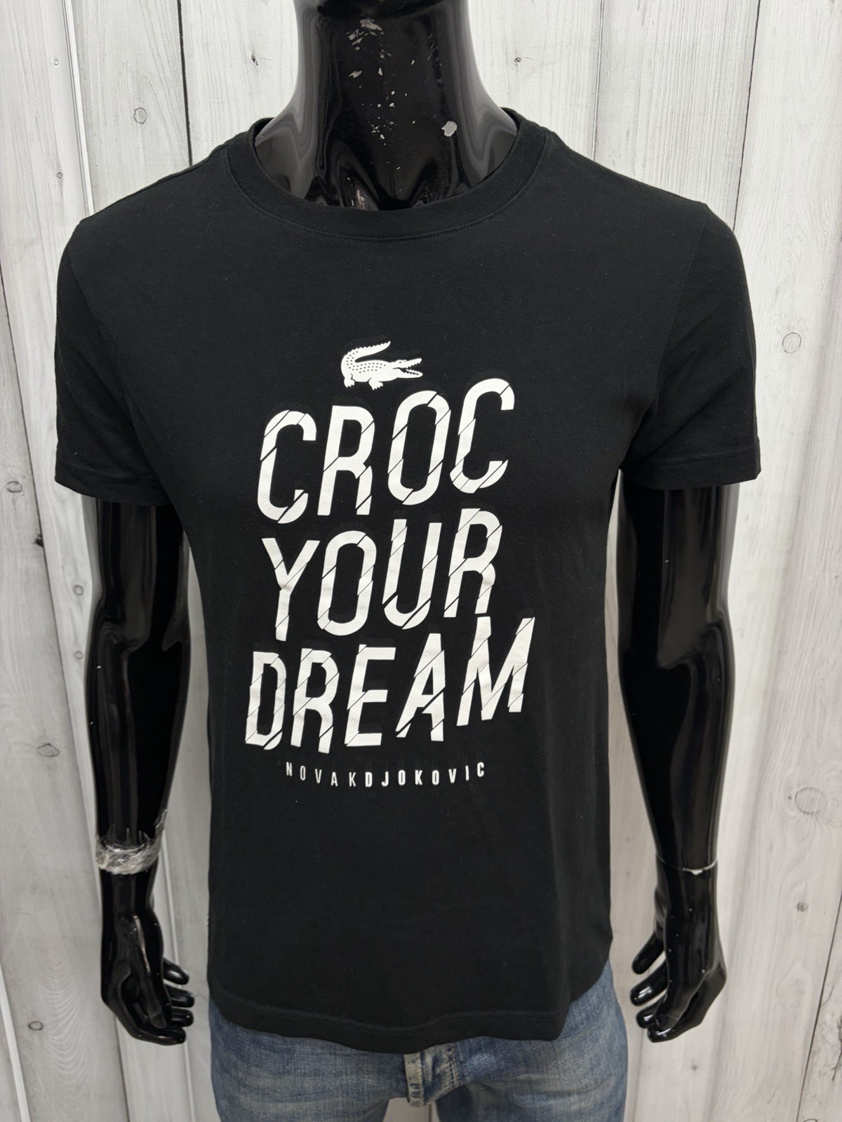 Lacoste Sport Novak Djokovic Graphic Tee Croc Your Dream Mens T Shirt Size L