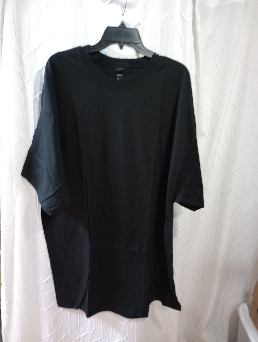 Hanes 518T Men’s 3XL Tall Cotton Short Sleeve T Shirt Crew Neck Beefy-T Black