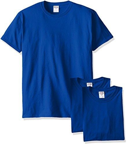 Jerzees Men’s Dri-Power Short Sleeve T-Shirt Pocket ,Pocket-3 Pack-Blue,Medium