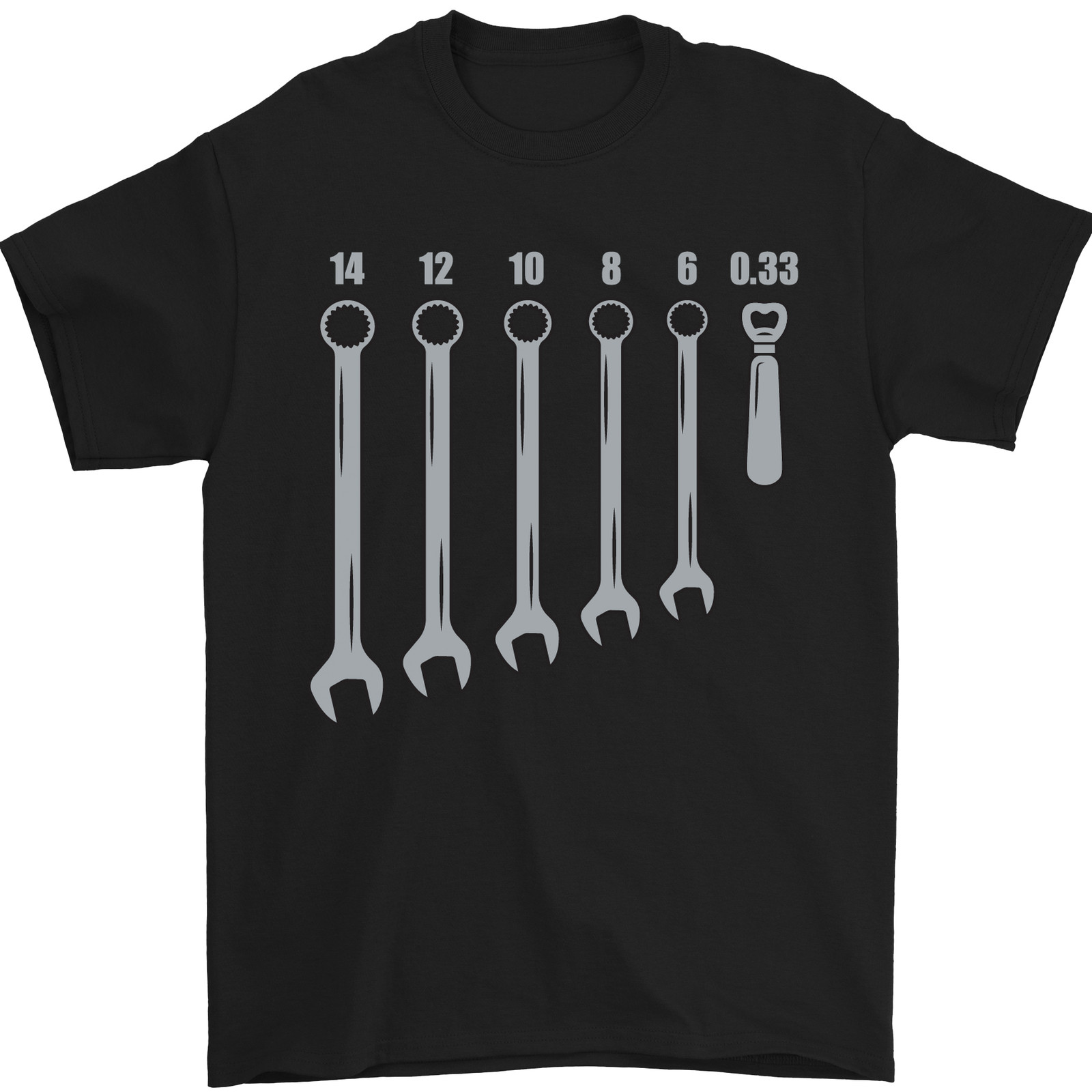 Beer Spanners Funny Mechanic T-Shirt DIY Alcohol Humor Graphic Tee