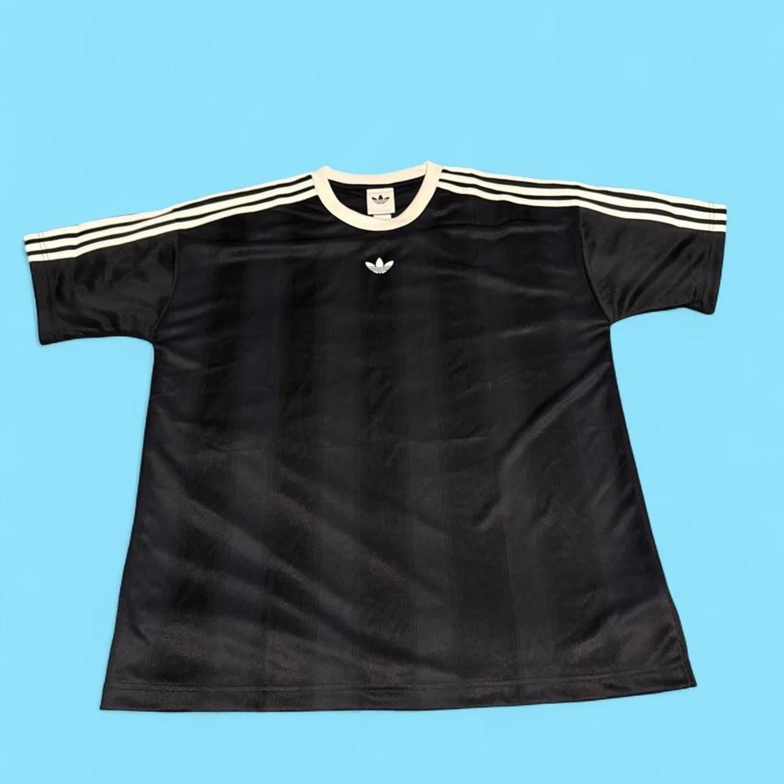 adidas Originals Adicolor Jacquard Jersey Tee Black White M NWOT
