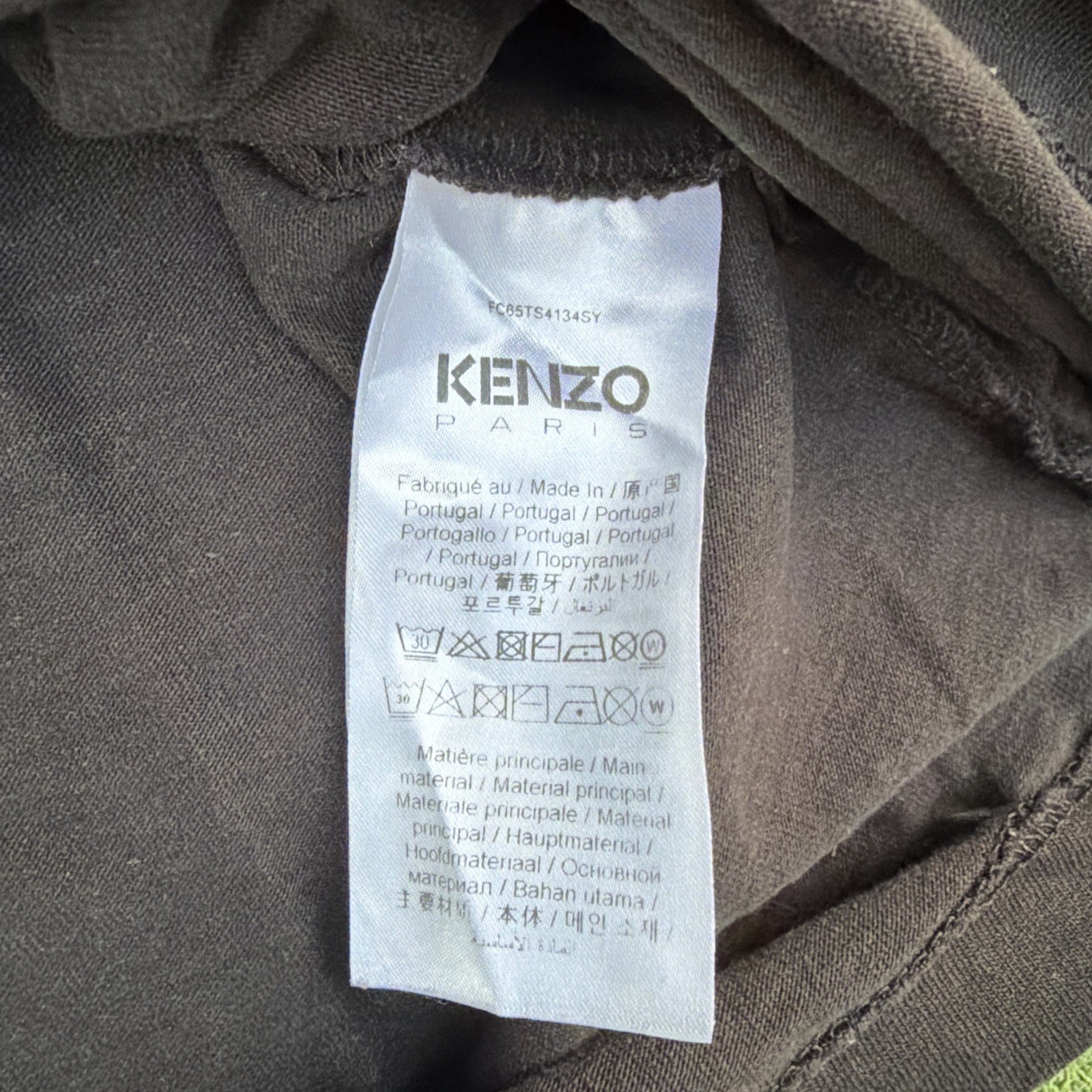 KENZO Paris Box Logo T Shirt short sleeve Black Red Small