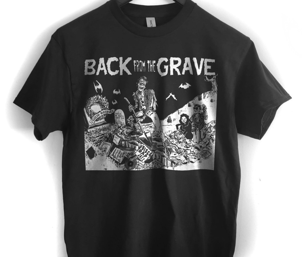 Back From the Grave Zombie Horror Graphic T-Shirt Gothic Tee – T424