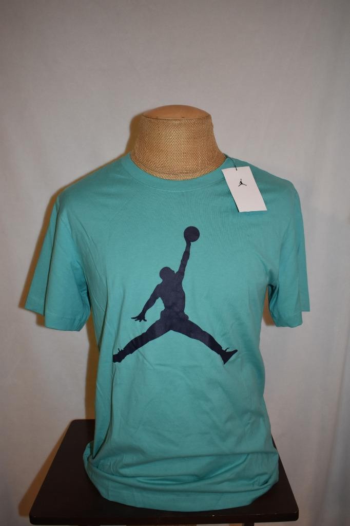 Jordan Men’s Jumpman Short Sleeve T-Shirt CJ0921-393 Teal/Midnight Navy NWT