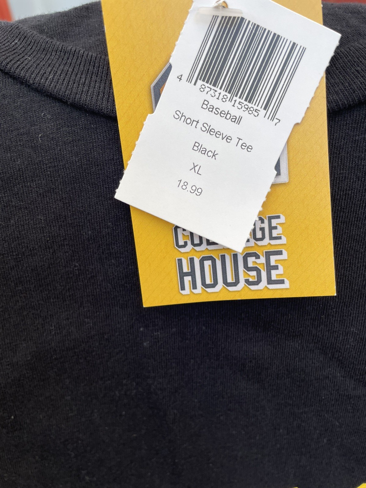 Dodge City Community College Conquistadors Baseball Tee Shirt -NWT Black XL DC3