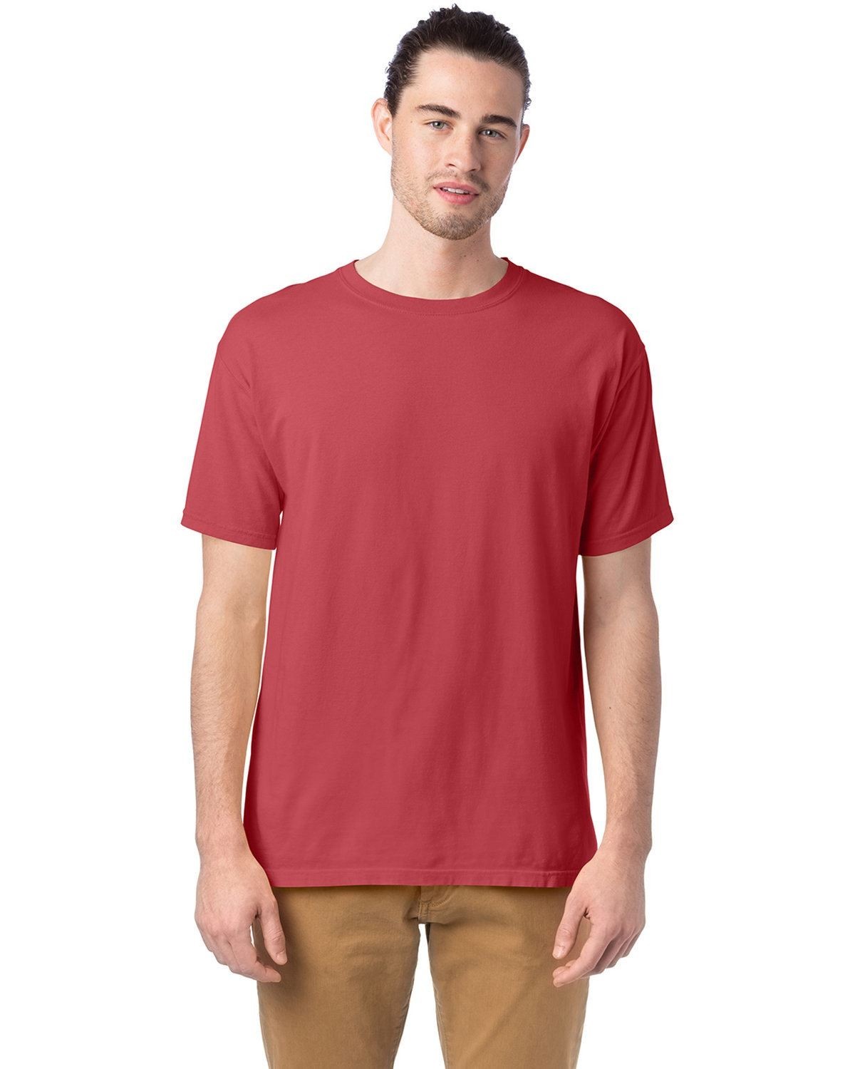 2 pack Hanes Mens ComfortWash 100% Cotton Short Sleeve Garment-Dyed T-Shirt XS