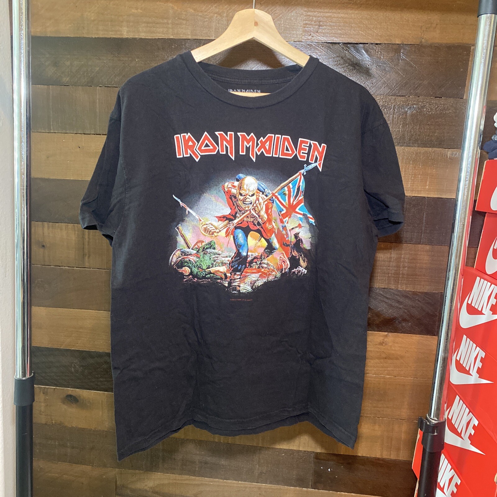 Large Iron Maiden Band The Trooper Men’s T-Shirt Official License FREE SHIPPING