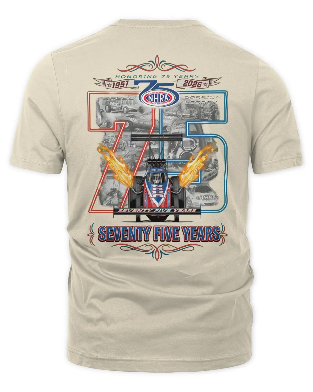 NEW Nitromall Event Merchandise Nhra 75th Heritage Shirt Size S-5XL