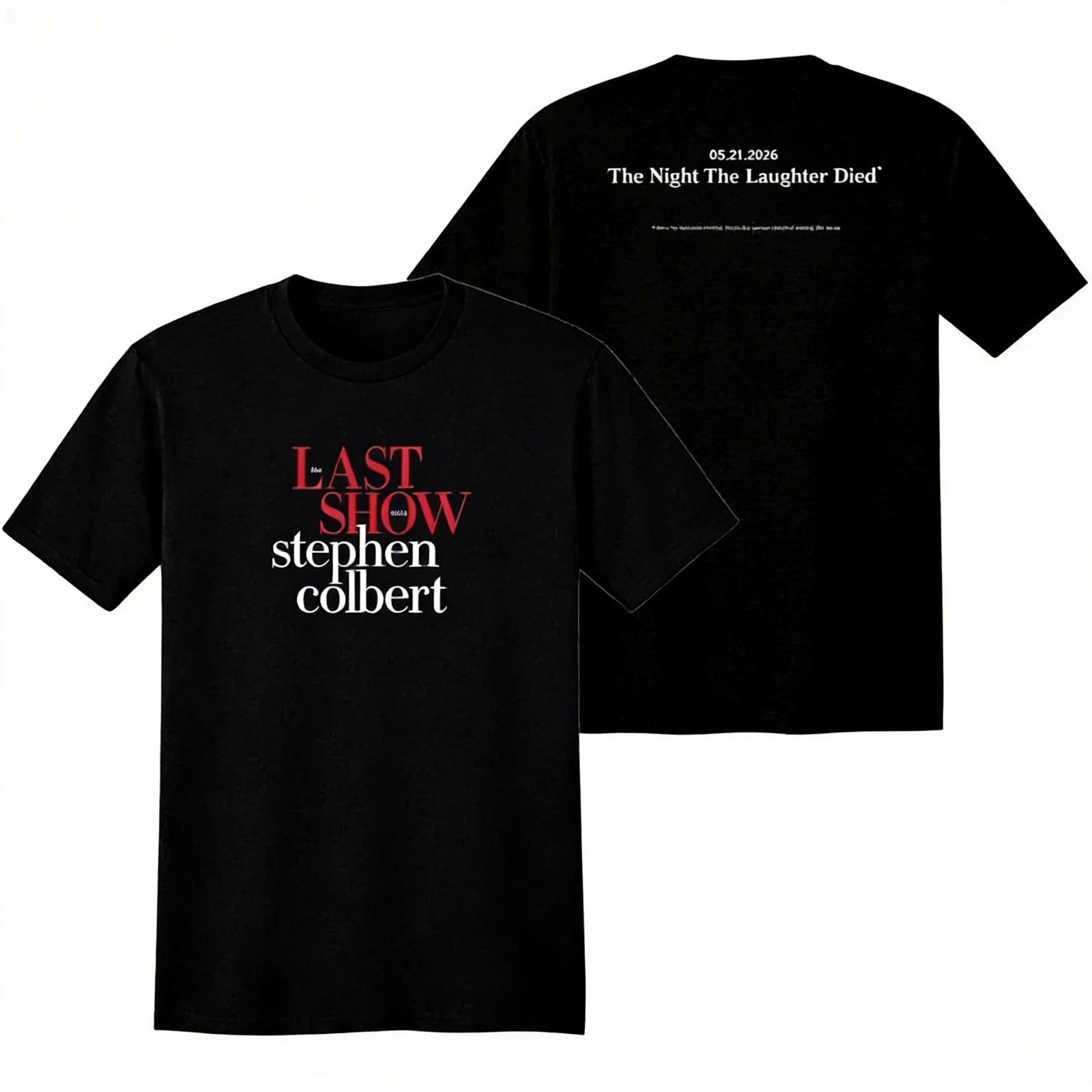 The Last Show T-Shirt Double Sided Print Graphic Tee Men Women NEW