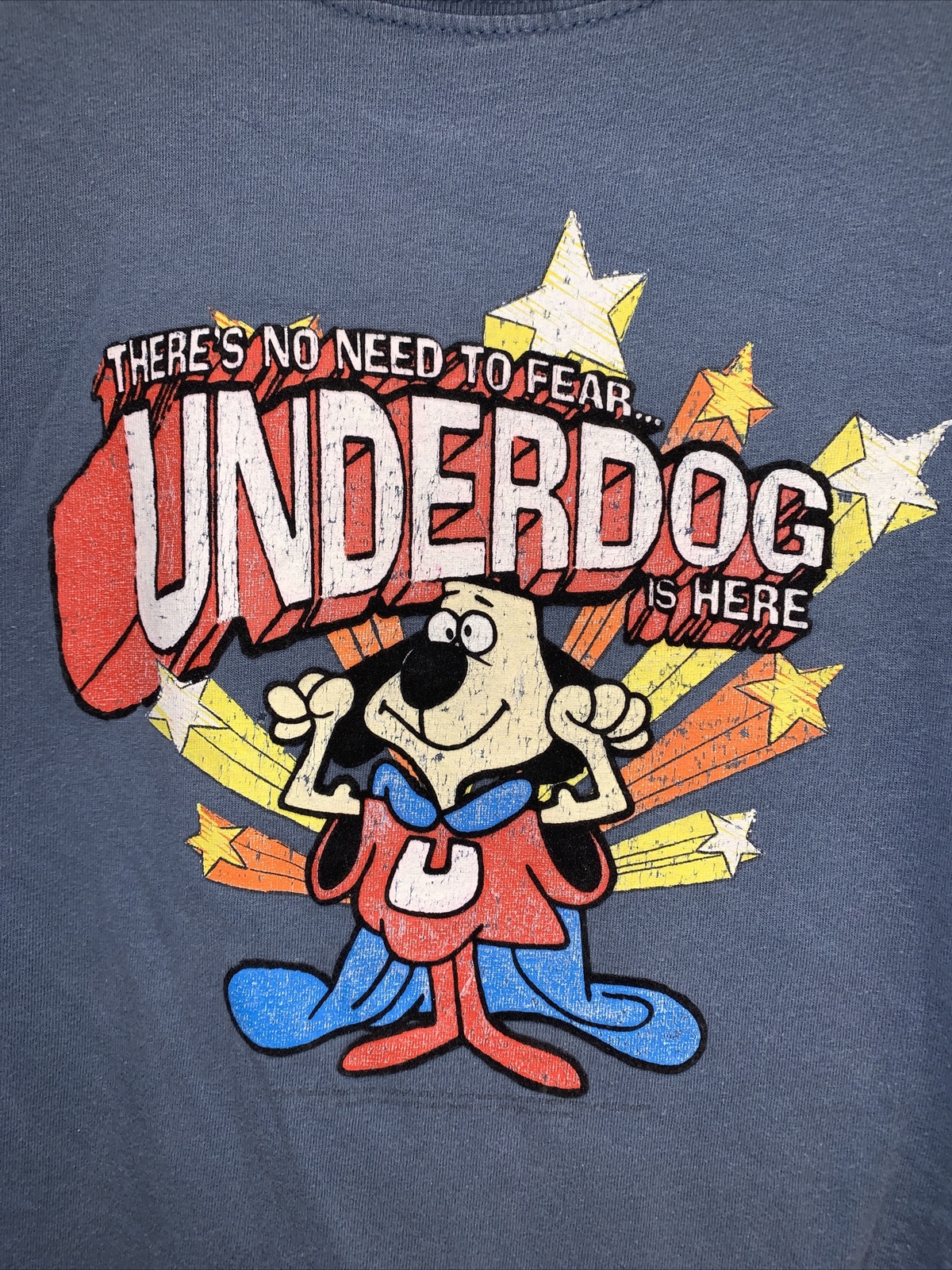 Vintage 90’s Underdog TV Cartoon Promo Shirt Large, Raised Velvet Graphics