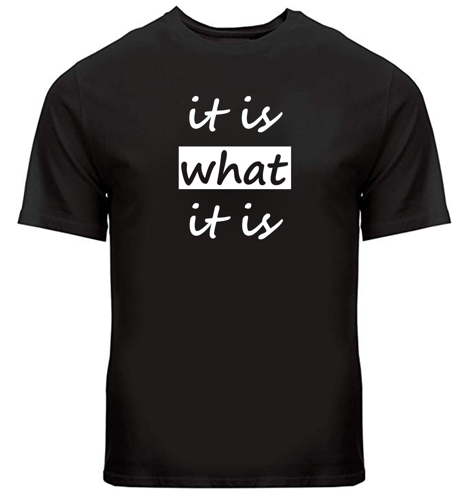 its is what it is Tee Shirts Sarcastic T-Shirt Funny Humor Inspirational Slogan