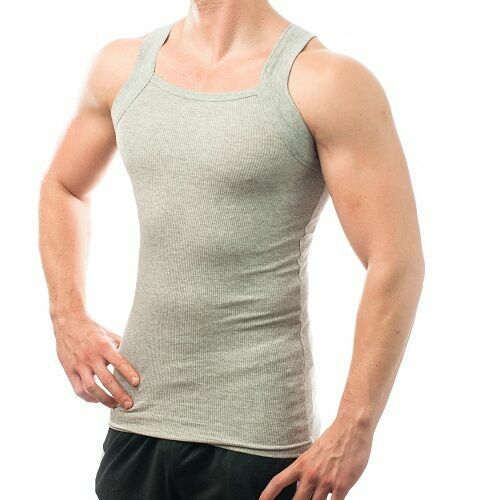 Different Touch Men’s Medium-3X G Style Tank Top Muscle Ribbed A Shirt 4 pack