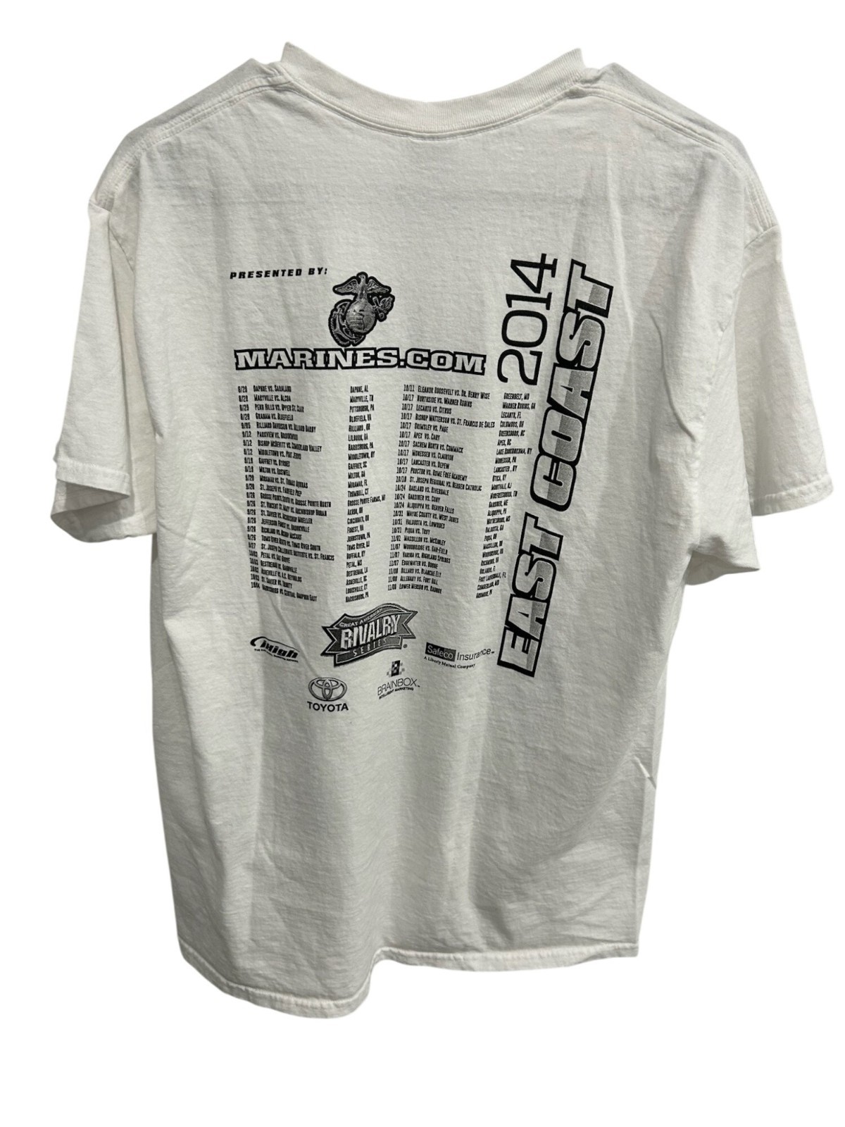 Gildan Great American Rivalry Game Day Ultra Cotton T-Shirt Size L White 2014